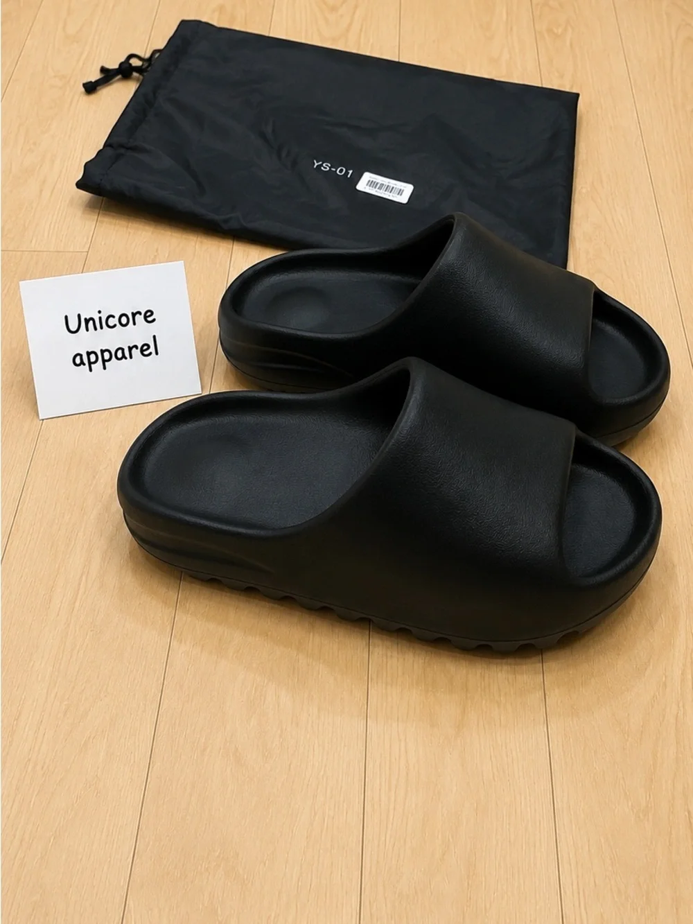 YZY YS-01 Slides – Black – Brand New - Picture 1 of 4